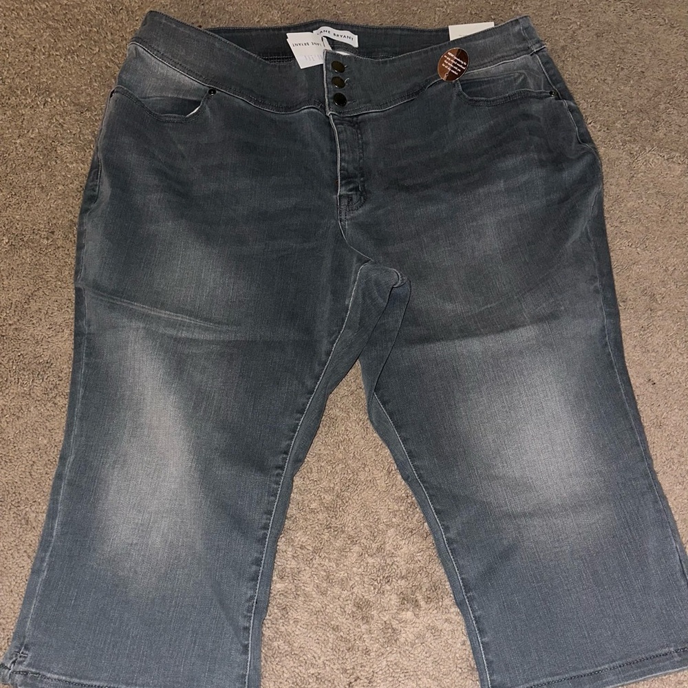 Lane Bryant Dark Gray crop Jeans